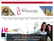 Tablet Screenshot of diocesisdesanjosedemayo.org